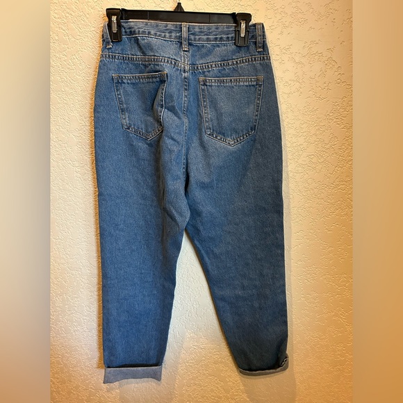 Boohoo denim jeans. Rhinestone and pearl size 6 - Picture 4 of 5